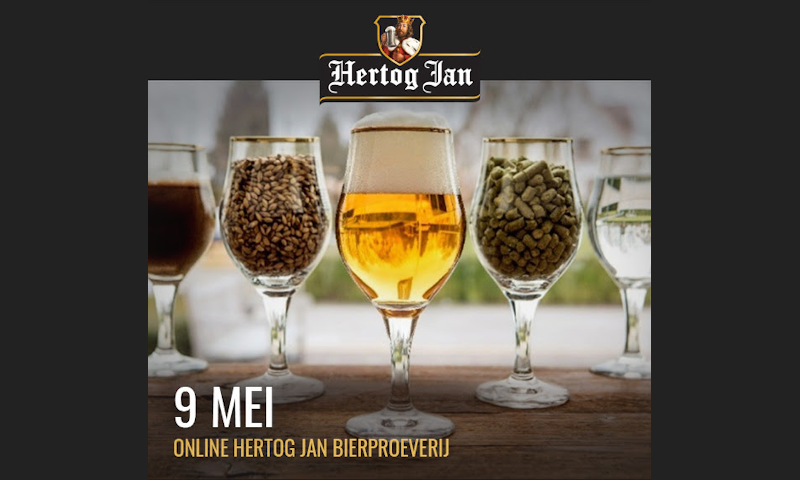 Hertog Jan online bierproeverij